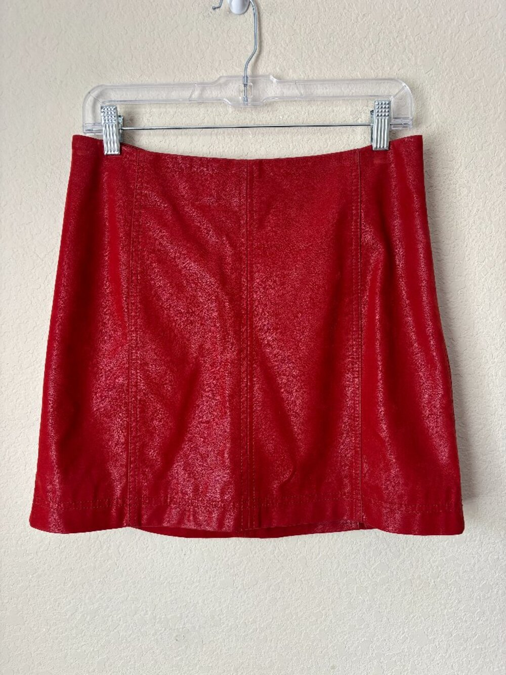 Free People Modern Femme Faux Leather Mini Skirt